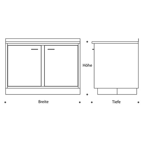 Unterschrank mit Arbeitsplatte | Scholz Medizintechnik